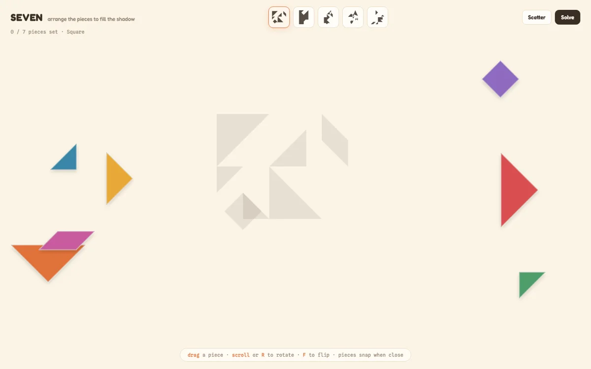 Seven interactive experiment